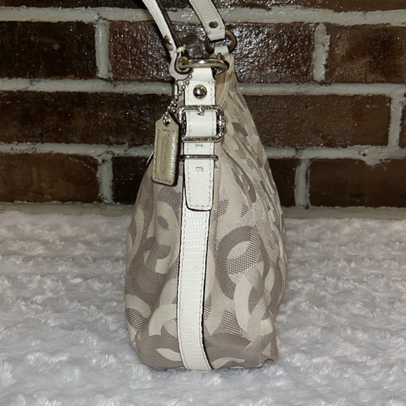 Coach EUC Madison Dotted Top Handle Mini Hobo - Picture 10 of 12